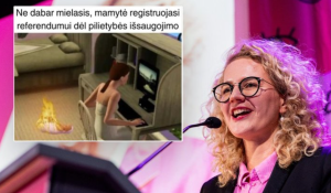 Laisvės partijos reklama šokiravo: joje – juokelis apie degantį kūdikį ir dėmesio nekreipiančią mamą